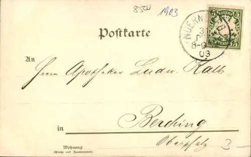 Ak Nürnberg in Mittelfranken, Frauentor, Winter