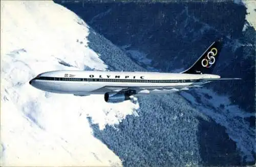 Ak Griechisches Passagierflugzeug, Airbus A300, Olympic Airways