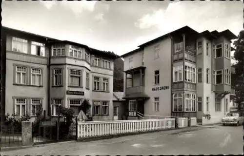 Ak Bad Harzburg im Harz, Elisabeth und Haus Irene, Auto