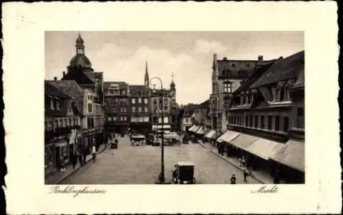 Ak Recklinghausen im Ruhrgebiet, Marktplatz