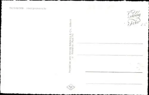 Ak Paderborn in Westfalen, Liboripromenade