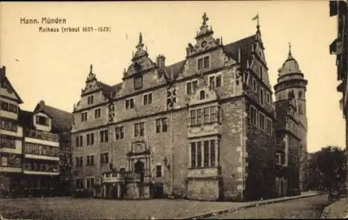 Ak Hann. Münden in Niedersachsen, Rathaus