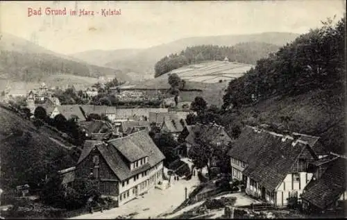 Ak Bad Grund im Harz, Blick in das Kelstal, Nr. 22650