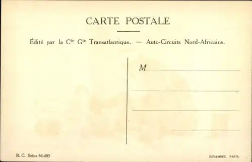 Künstler Ak Sandoz, Tempel, Felder, Afrika