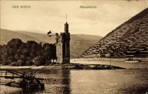 Ak Bingerbrück Bingen am Rhein, Mäuseturm