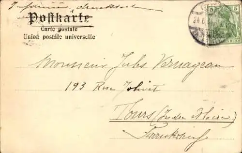 Ak Trechtingshausen am Rhein, Burg Rheinstein