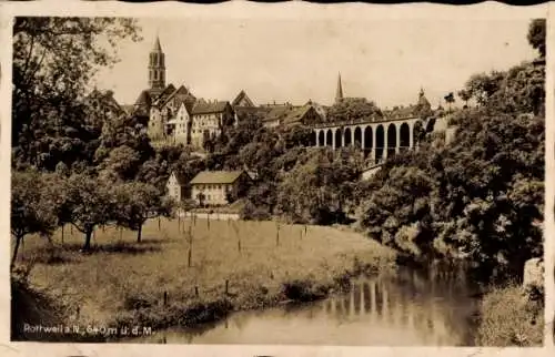 Ak Rottweil am Neckar, Teilansicht