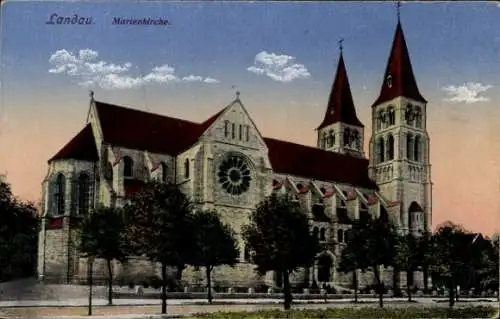 Ak Landau in der Pfalz, Marienkirche