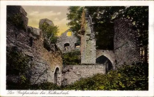 Ak Gräfenstein bei Kaltenbach, Ruine