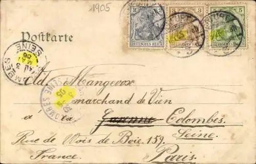 Ak Erfurt in Thüringen, Gesamtansicht