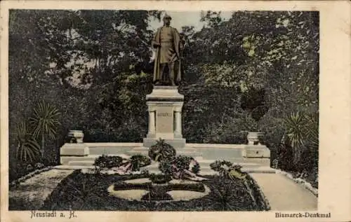 Ak Neustadt an der Haardt Neustadt an der Weinstraße, Bismarckdenkmal