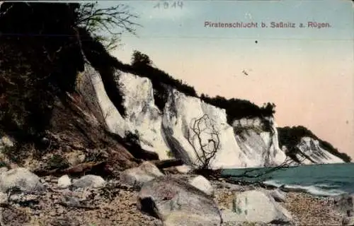 Ak Sassnitz auf Rügen, Piratenschlucht