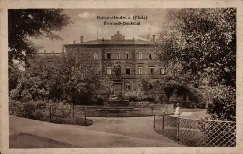 Ak Kaiserslautern in der Pfalz, Bismarck-Denkmal