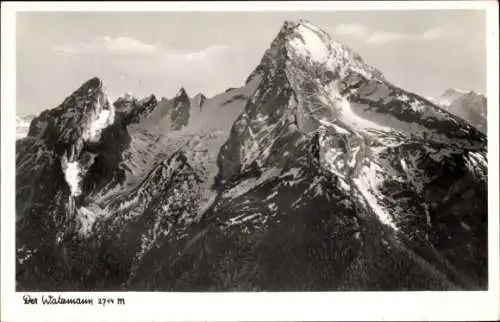 Ak Berchtesgaden in Oberbayern, Watzmann