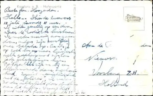 Ak Konstanz am Bodensee, Hafenpartie