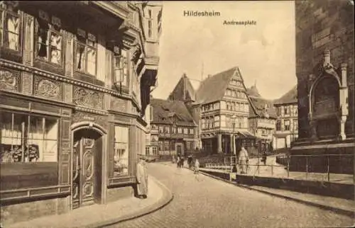 Ak Hildesheim in Niedersachsen, Andreasplatz