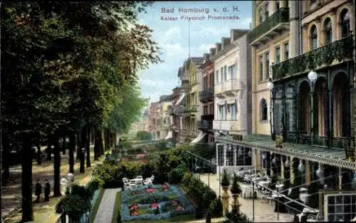 Ak Bad Homburg vor der Höhe Hessen, Kaiser Friedrich Promenade