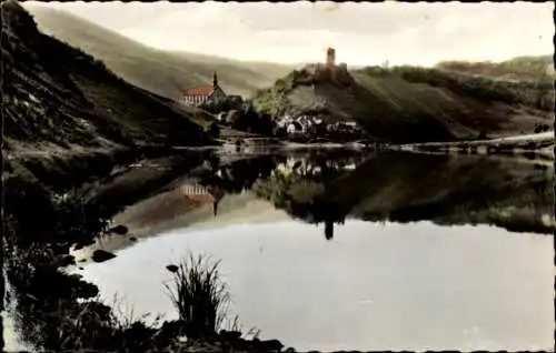 Ak Beilstein an der Mosel, Morgenstimmung, Panorama