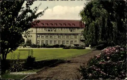 Ak Dinslaken am Niederrhein, Gymnasium