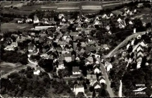 Ak Eiershausen Eschenburg in Hessen, Gesamtansicht, Luftbild