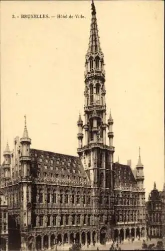 Ak Brüssel Brüssel, Rathaus