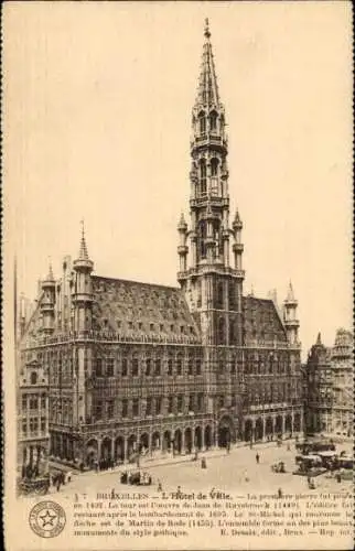 Ak Brüssel Brüssel, Rathaus