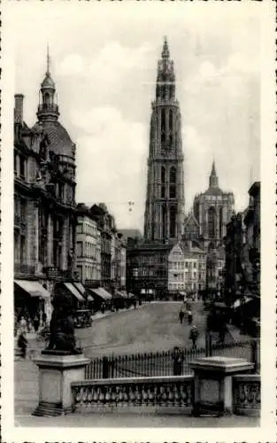 Ak Anvers Antwerpen Flandern, De toren der Hoofdkerk