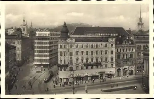 Ak Brno Brünn Südmähren, Theaterplatz