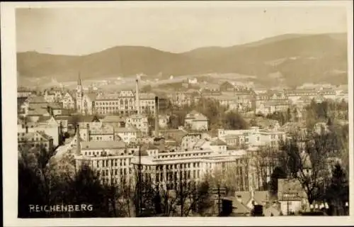 Foto Ak Liberec Reichenberg Stadt, Totalansicht der Stadt