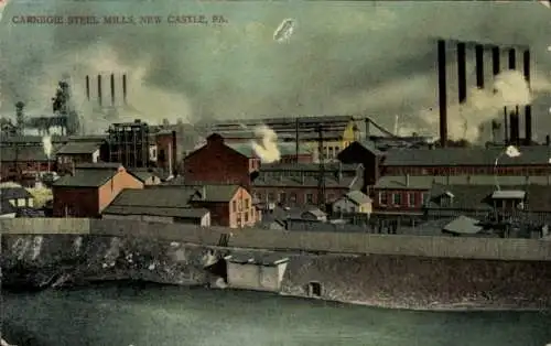 Ak New Castle Pennsylvania USA, Carnegie Steel Mills