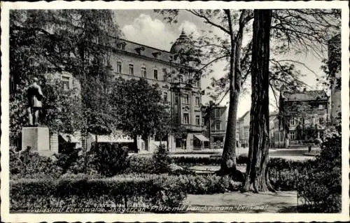 Ak Eberswalde im Kreis Barnim, Skagerrak-Platz mit Danckelmann-Denkmal