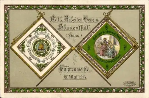 Ak Blumenthal Hansestadt Bremen, Kath. Arbeiter-Verein, Fahnenweihe 18. Mai 1913