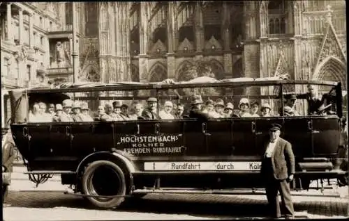 Foto Ak Köln am Rhein, Höchstenbach´s Fremden Rundfahrt, Dom