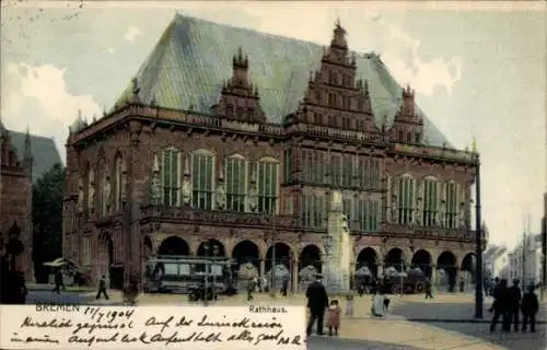 Ak Hansestadt Bremen, Rathaus