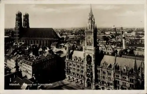 Ak München, Rathaus, Frauenkirche