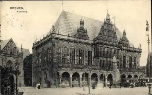 Ak Hansestadt Bremen, Rathaus