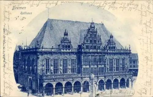 Ak Hansestadt Bremen, Rathaus