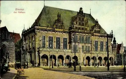 Ak Hansestadt Bremen, Rathaus