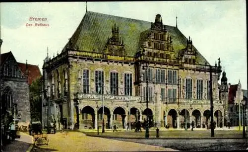 Ak Hansestadt Bremen, Rathaus