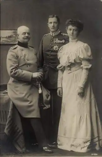 Ak Eitel Friedrich Prinz von Preußen, Sophie Charlotte von Oldenburg, Großherzog von Oldenburg