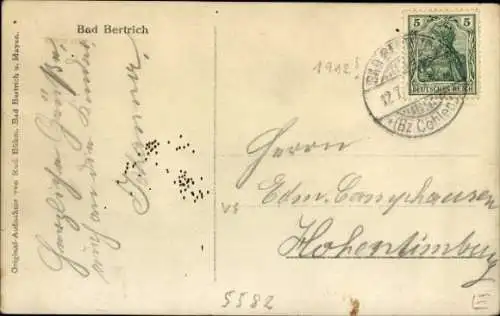 Ak Bad Bertrich an der Mosel Eifel, Menschengruppe