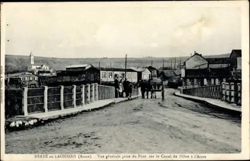 Ak Bray en Laonnois Aisne, Vue générale