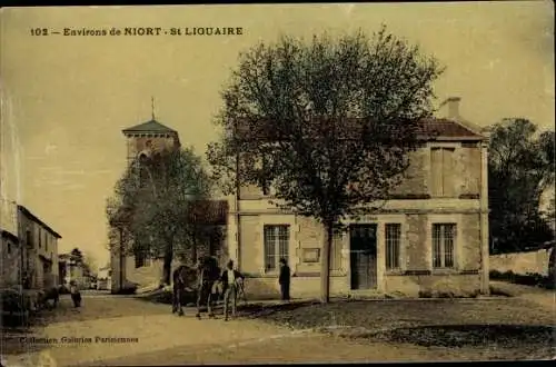 Ak Saint Liguaire Deux Sevres, Poste