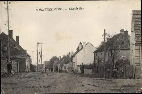 Ak Bonnencontre Côte-d’Or, Grande Rue