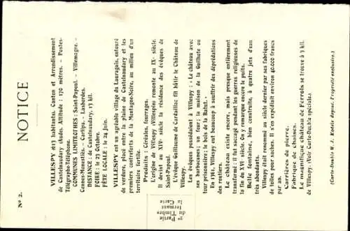 Ak Villespy Aude, Rue du Barry