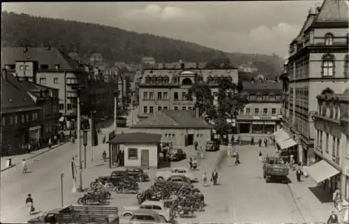 Ak Aue im Erzgebirge Sachsen, Markt