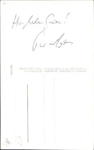 Ak Journalist Peter von Zahn, Portrait, Autogramm