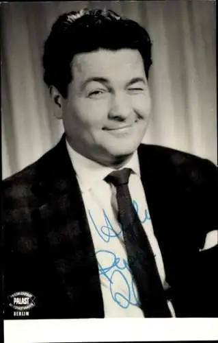 Ak Komiker Peppi Zahl, Portrait, Autogramm