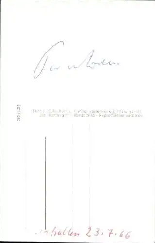 Ak Journalist Peter von Zahn, Portrait, Autogramm