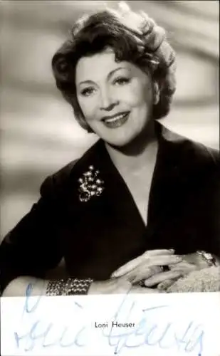 Ak Schauspielerin Loni Heuser, Portrait, Autogramm